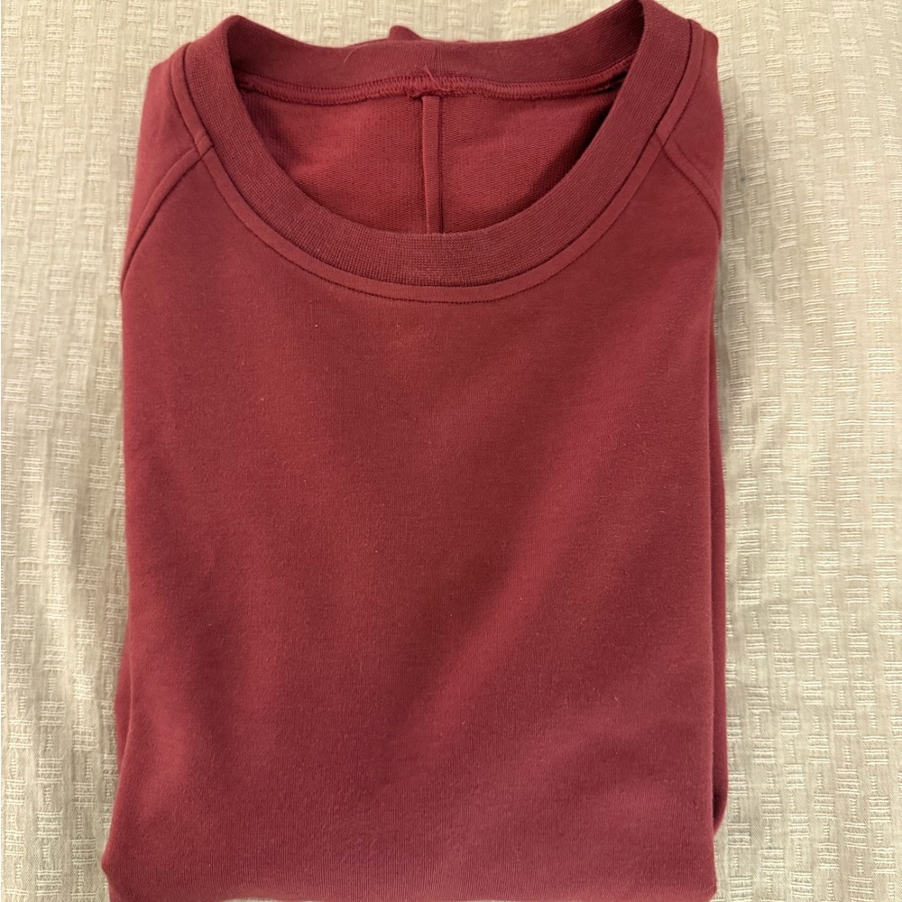 Lululemon CitySweat Maroon Crewnexk